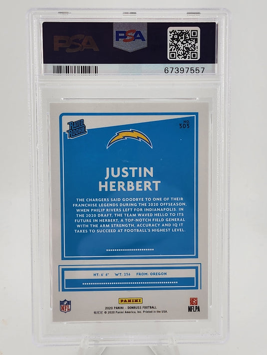 2020 Panini Donruss Justin Herbert