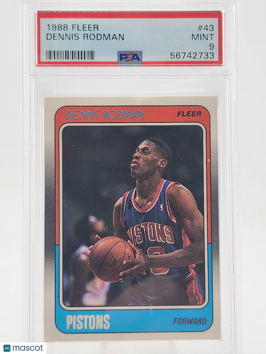 1988 Fleer Dennis Rodman #43 PSA 9