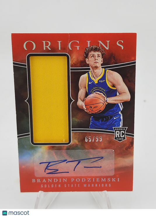 2023-24 Origins RPA Brandin Podziemski #RJA-POD /99 Jersey Patch RC