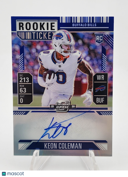 2025 Panini Contenders Optic Prizm Rookie Ticket Keon Coleman