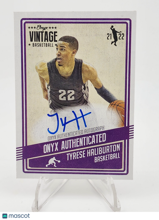 2021 Onyx Vintage Basketball Tyrese Haliburton On-card autograph