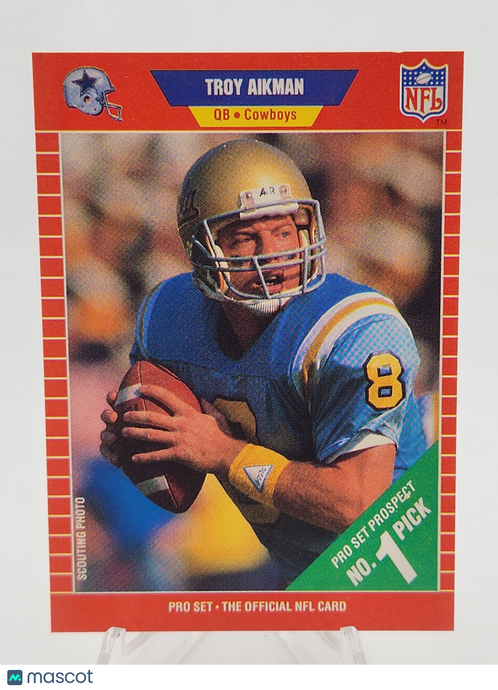 1989 Pro Set Troy Aikman #490 Pro Set Prospect
