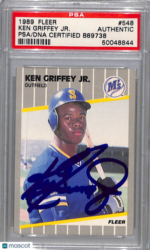 1989 Fleer Ken Griffey JR. #548 PSA Authentic