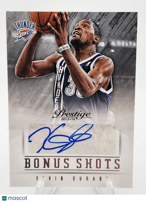 2013-14 Panini Prestige Bonus Shots Kevin Durant #95 Autograph