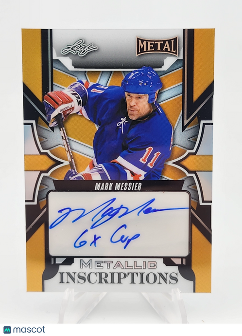 2025 Leaf Metal Mark Messier #MI-MMI Inscriptions 1 of 1 Autograph