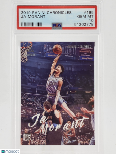2019 Panini Chronicles Ja Morant #165 PSA 10