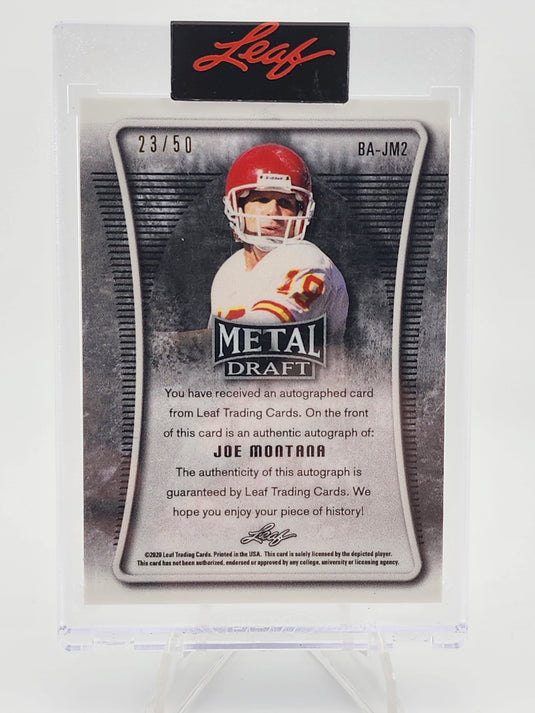 2020 Leaf Metal Draft Joe Montana