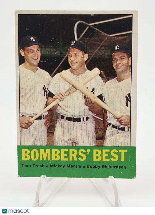 1962 Topps Bomber's Best Mickey Mantle #173