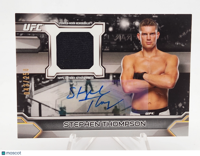 2016 Topps UFC Knockout Stephen Thompson #KAR-ST /250 Autograph Relic