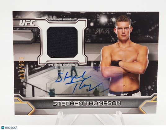 2016 Topps UFC Knockout Stephen Thompson #KAR-ST /250 Autograph Relic