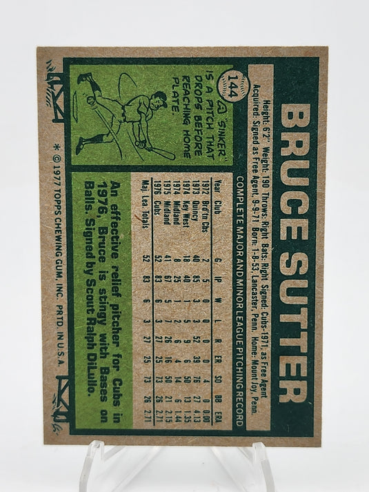 1977 Topps Bruce Sutter #144