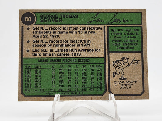 1974 Topps Tom Seaver #80