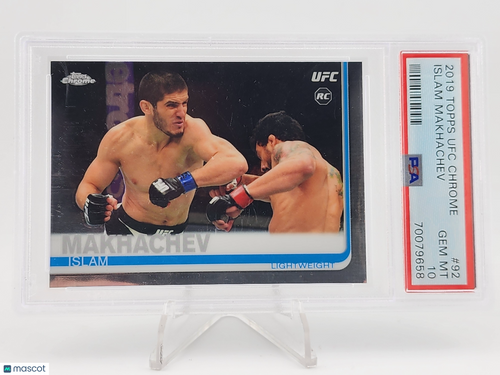 2019 Topps UFC Chrome Islam Makhachev #92 PSA 10