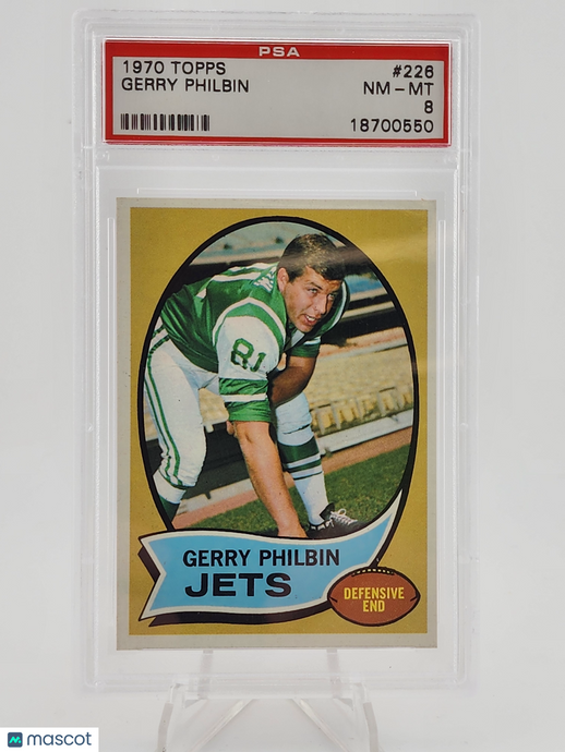 1970 Topps Gerry Philbin #226 PSA 8