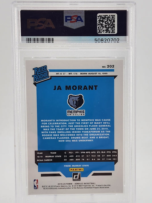 2019 Panini Donruss Ja Morant