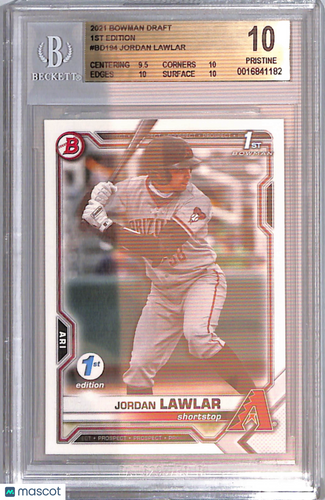 2021 Bowman Draft 1st Edition Jordan Lawlar #BD194 BGS 10
