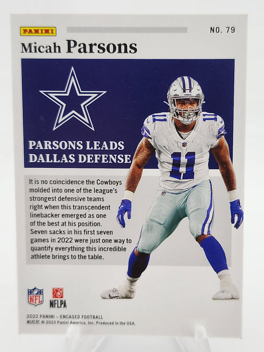 2022 Panini Encased Micah Parsons #79 /15