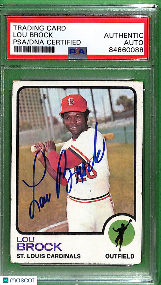 1969 Lou Brock PSA A Auto A