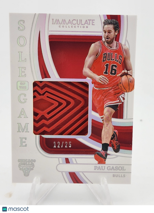 2023-24  Immaculate Pau Gasol #SG-PAU Game Used /25 Shoe Patch Sole of the Game