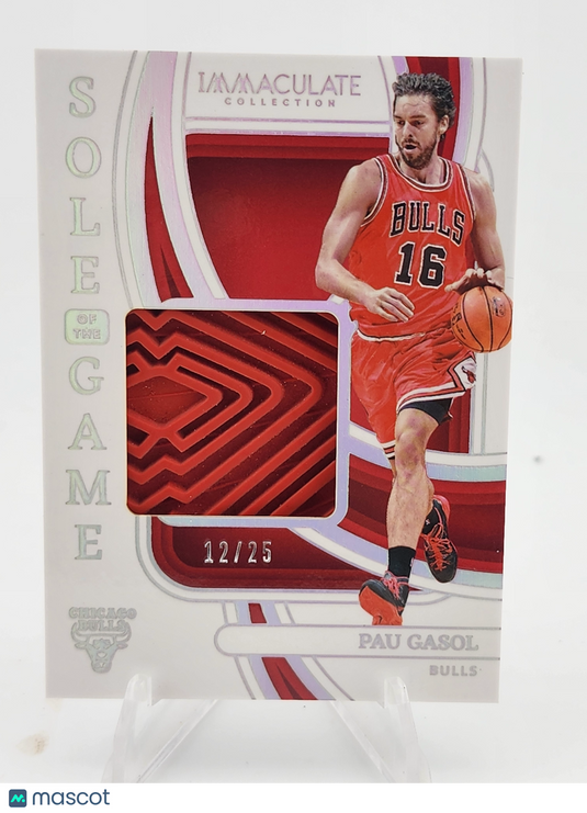 2023-24  Immaculate Pau Gasol #SG-PAU Game Used /25 Shoe Patch Sole of the Game