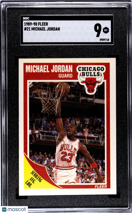 1989 Fleer Michael Jordan #21 SGC 9