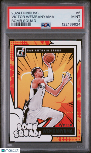 2024 Panini Donruss Bomb Squad Victor Wembanyama #6 PSA 9
