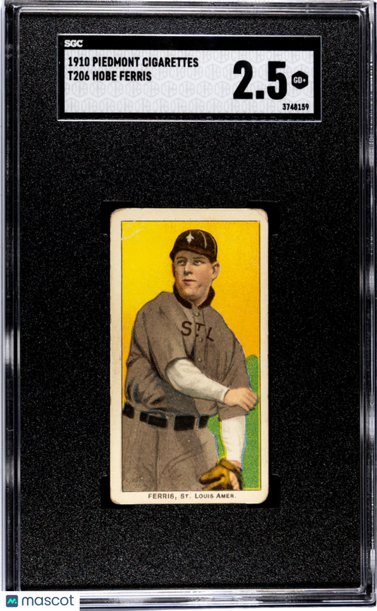 1910 Piedmont Cigarettes (T206) Hobe Ferris SGC 2.5