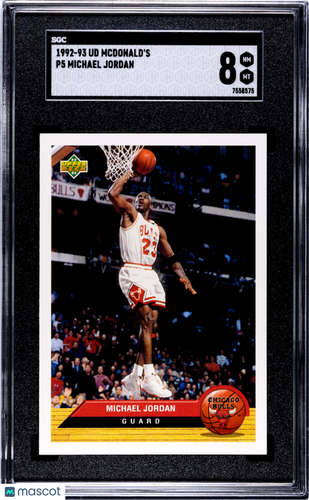 1992 Upper Deck McDonald's Michael Jordan #P5 SGC 8