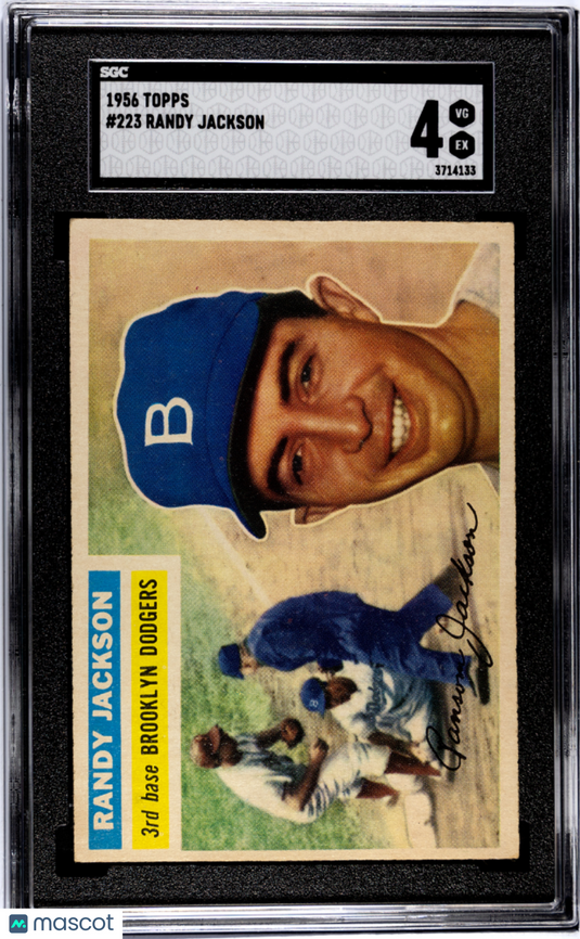 1956 Topps Randy Jackson #223 SGC 4