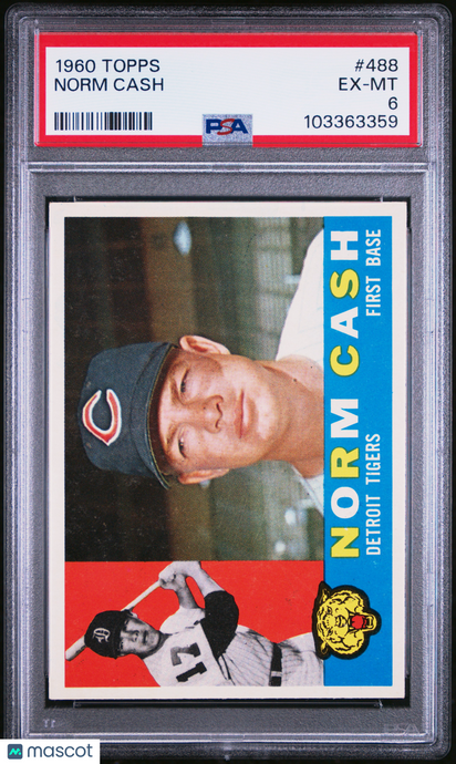 1960 Topps Norm Cash #488 PSA 6