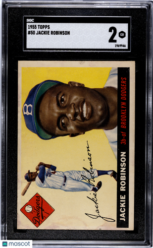 1955 Topps Jackie Robinson #50 SGC 2
