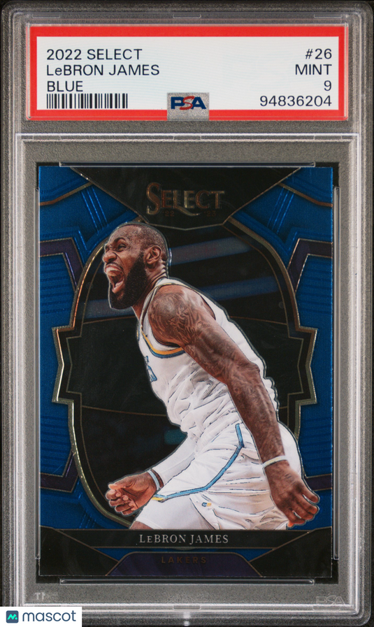 2022 Panini Select LeBron James #26 Blue PSA
