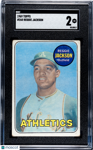 1969 Topps Reggie Jackson #260 SGC 2