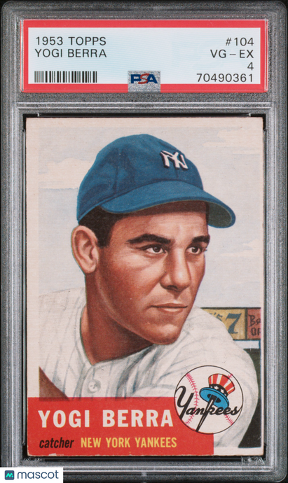 1953 Topps Yogi Berra #104 PSA 4