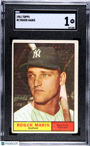 1961 Topps Roger Maris #2 SGC 1