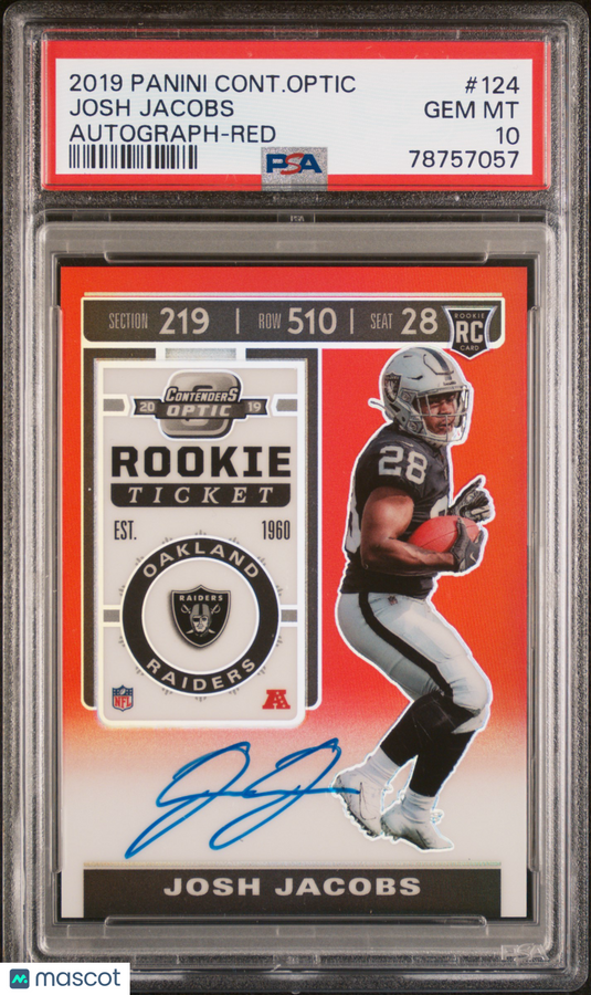 2019 Panini Contenders Optic Josh Jacobs