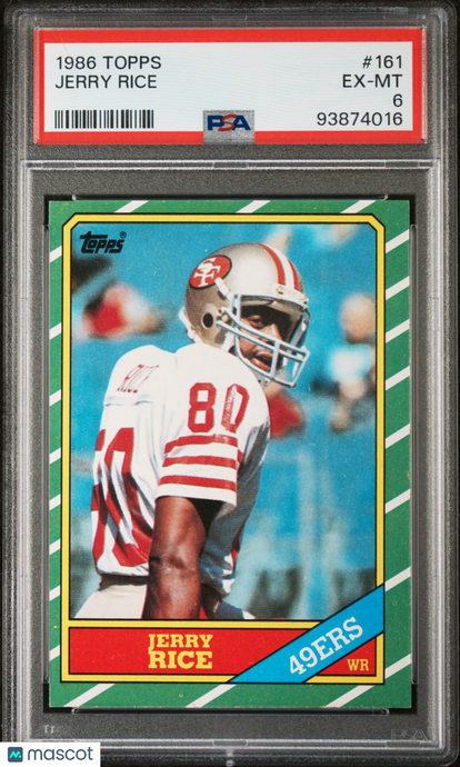 1986 Topps Jerry Rice #161 PSA 6