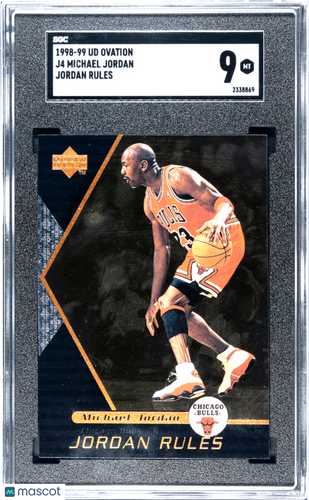 1998 Upper Deck Ovation Michael Jordan #J4 Jordan Rules SGC 9