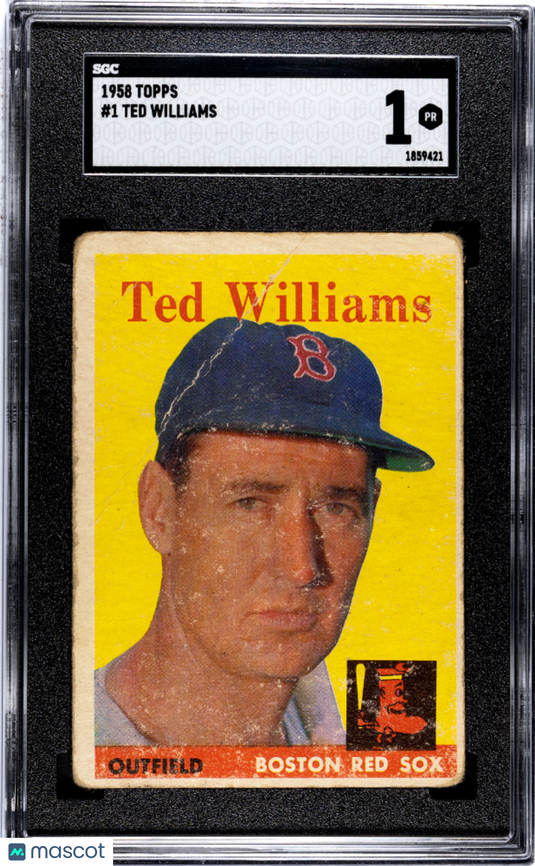1958 Topps Ted Williams #1 SGC 1