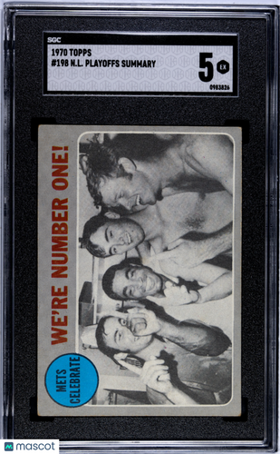 1970 Topps N. L. Playoffs Summary #198 SGC 5