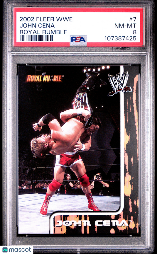 2002 Fleer WWE Royal Rumble John Cena #7 PSA 8