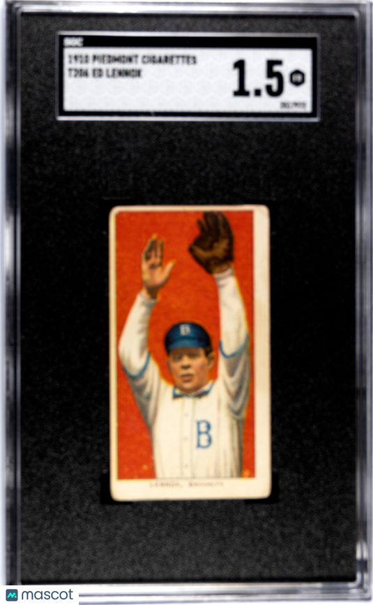 1910 Piedmont Cigarettes (T206) Ed Lennox SGC 1.5