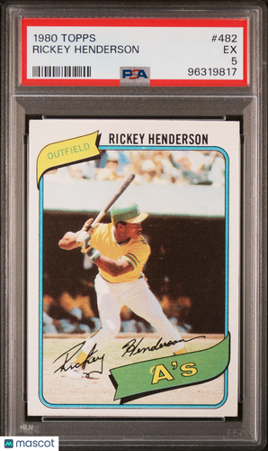 1980 Topps Rickey Henderson #482 PSA 5