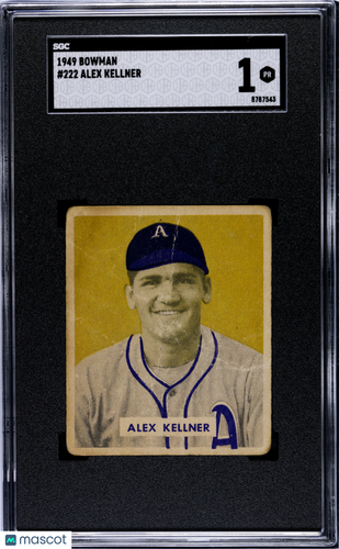 1949 Bowman Alex Kellner #222 SGC 1