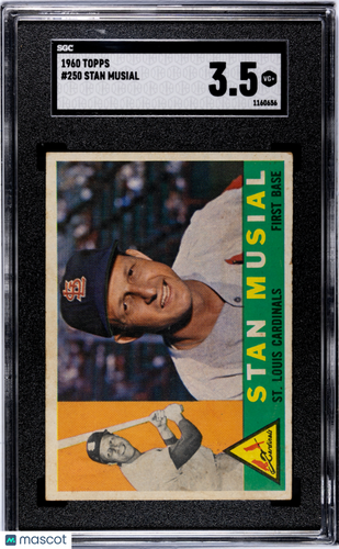 1960 Topps Stan Musial #250 SGC 3.5