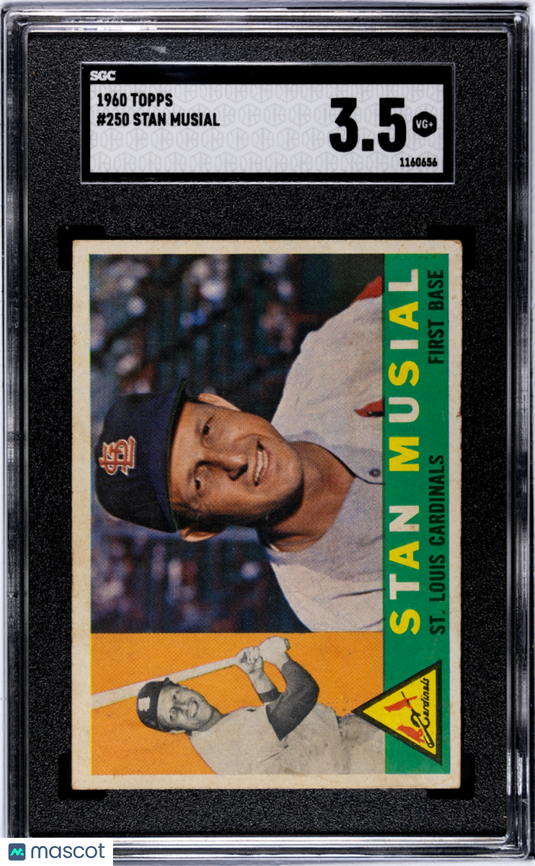 1960 Topps Stan Musial #250 SGC 3.5