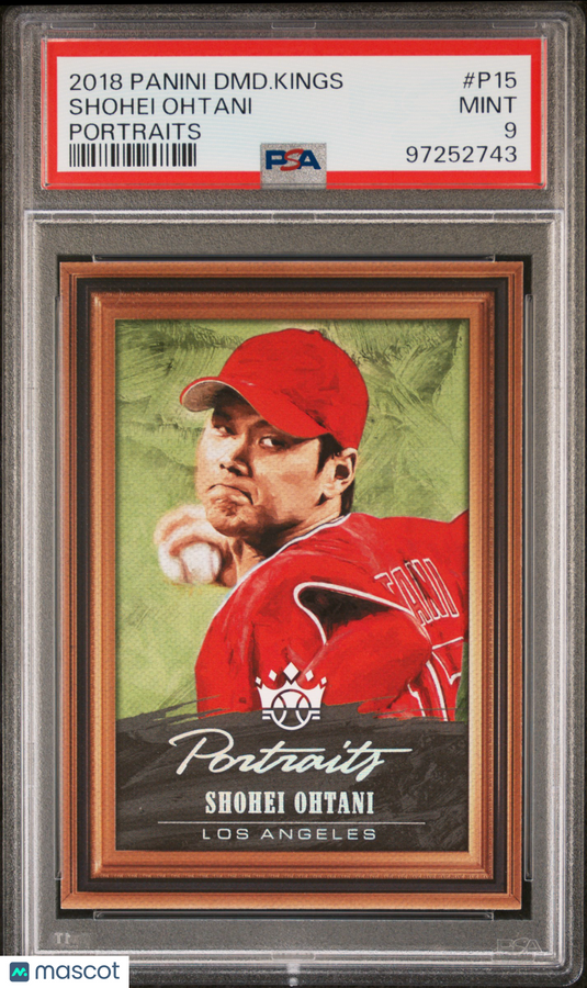 2018 Panini Diamond Kings Portraits Shohei Ohtani #P15 PSA 9