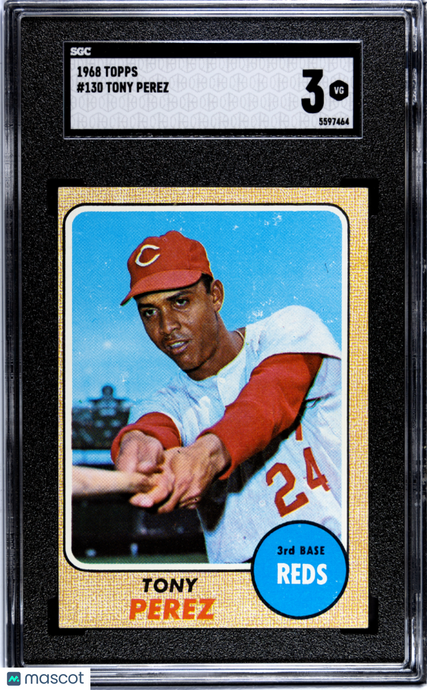 1968 Topps Tony Perez #130 SGC 3