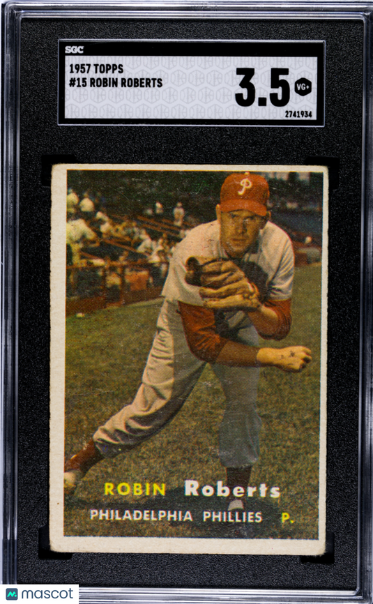 1957 Topps Robin Roberts #15 SGC 3.5