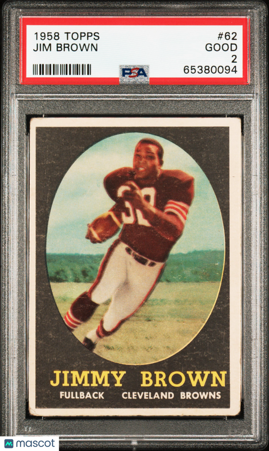 1958 Topps Jim Brown #62 PSA 2